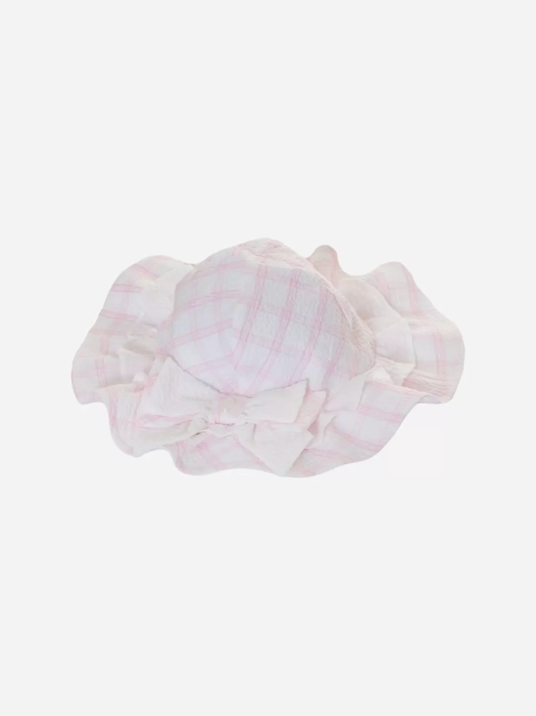 Baby Patachou White And Pink Bow Hat