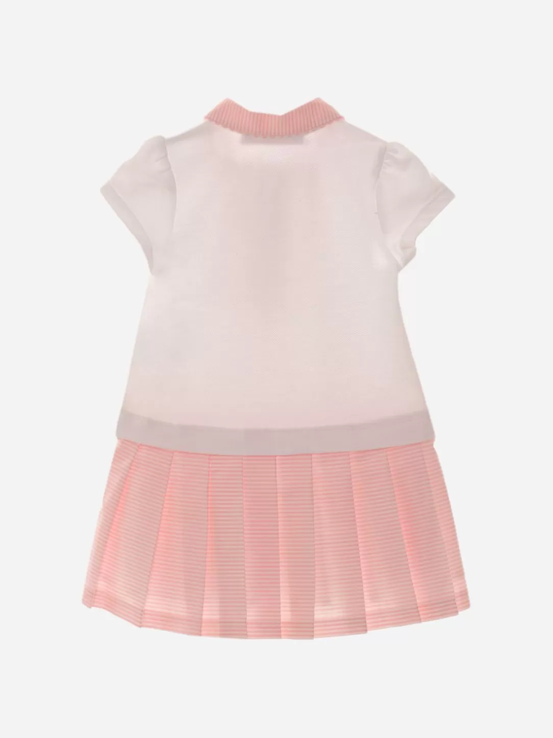 Baby Patachou White And Pink Girls Dress