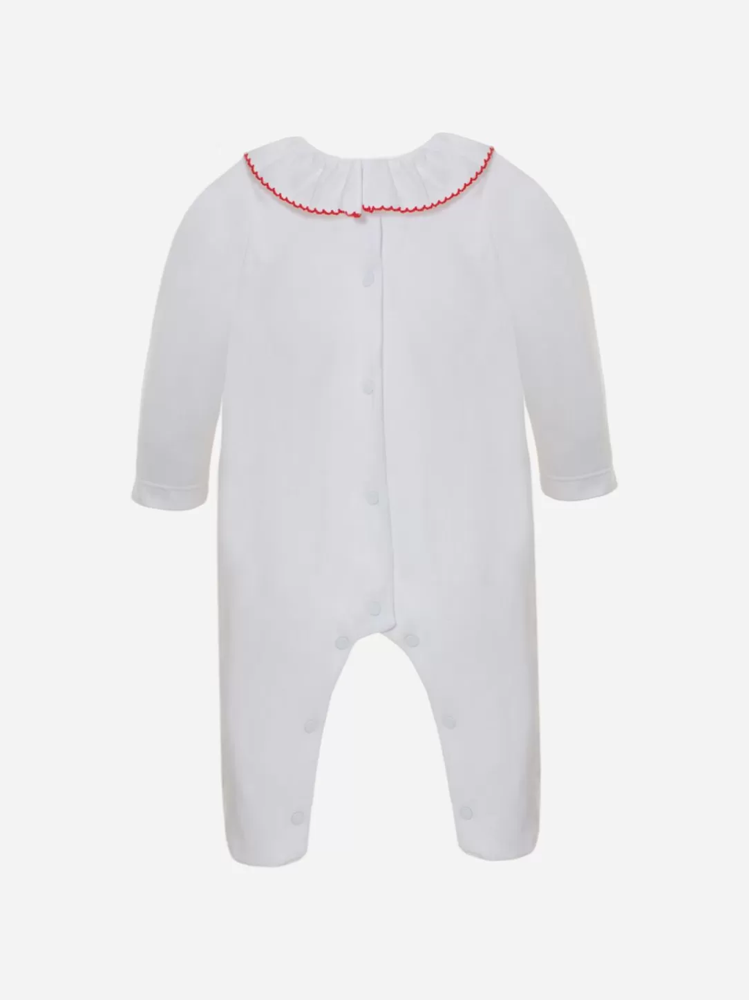 Baby Patachou White Babygrow With Baby Girl Bow