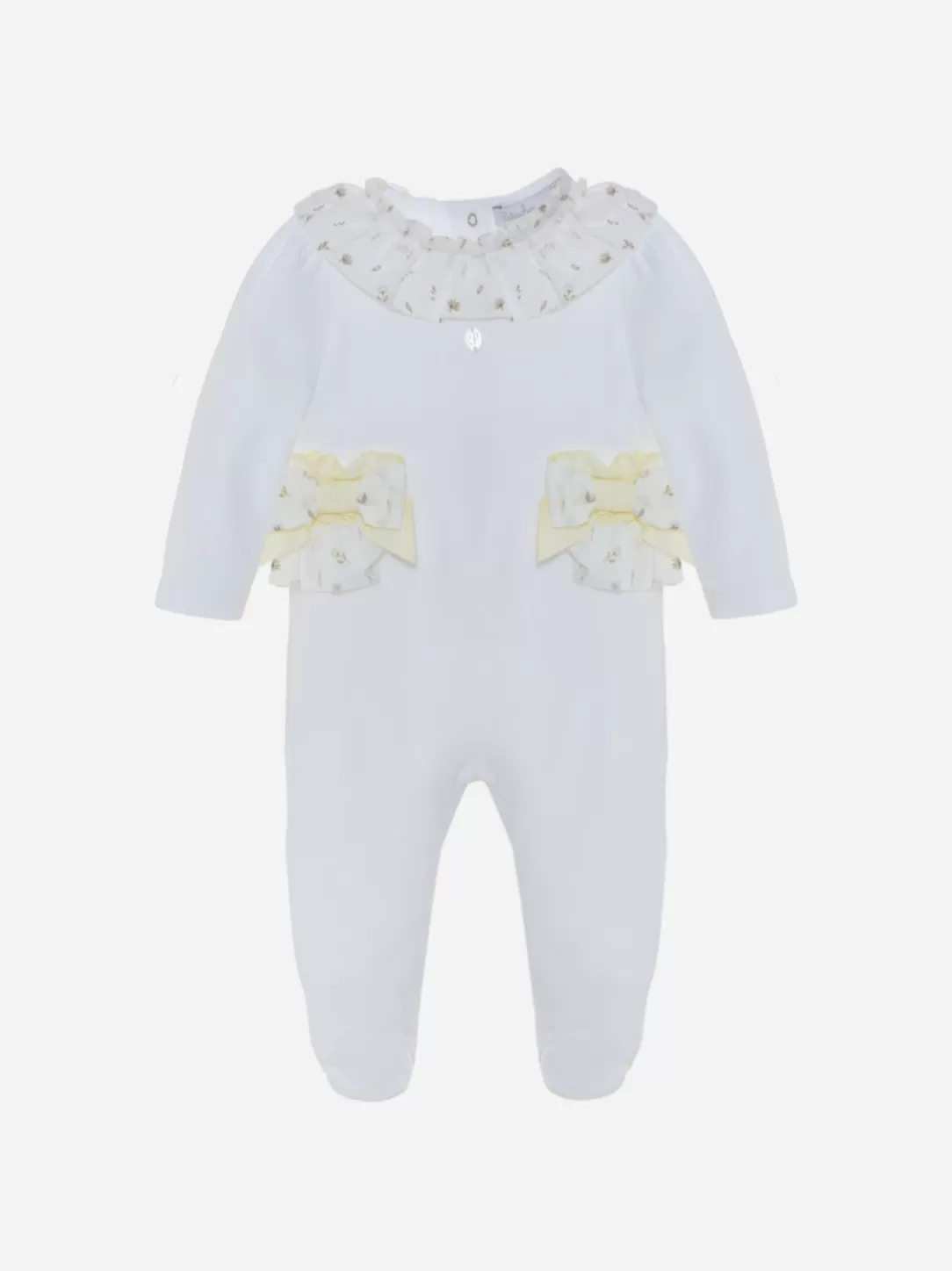 Baby Patachou White Babygrow With Exclusive Print