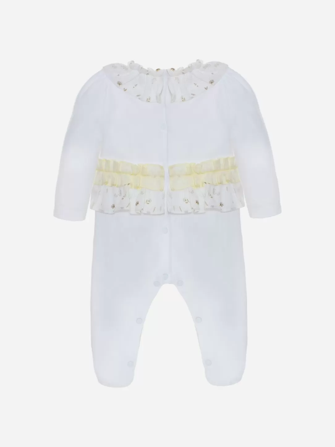 Baby Patachou White Babygrow With Exclusive Print