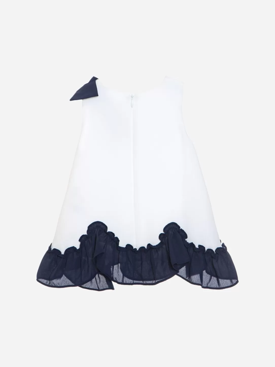 Baby Patachou White Dress Made In Chiffon