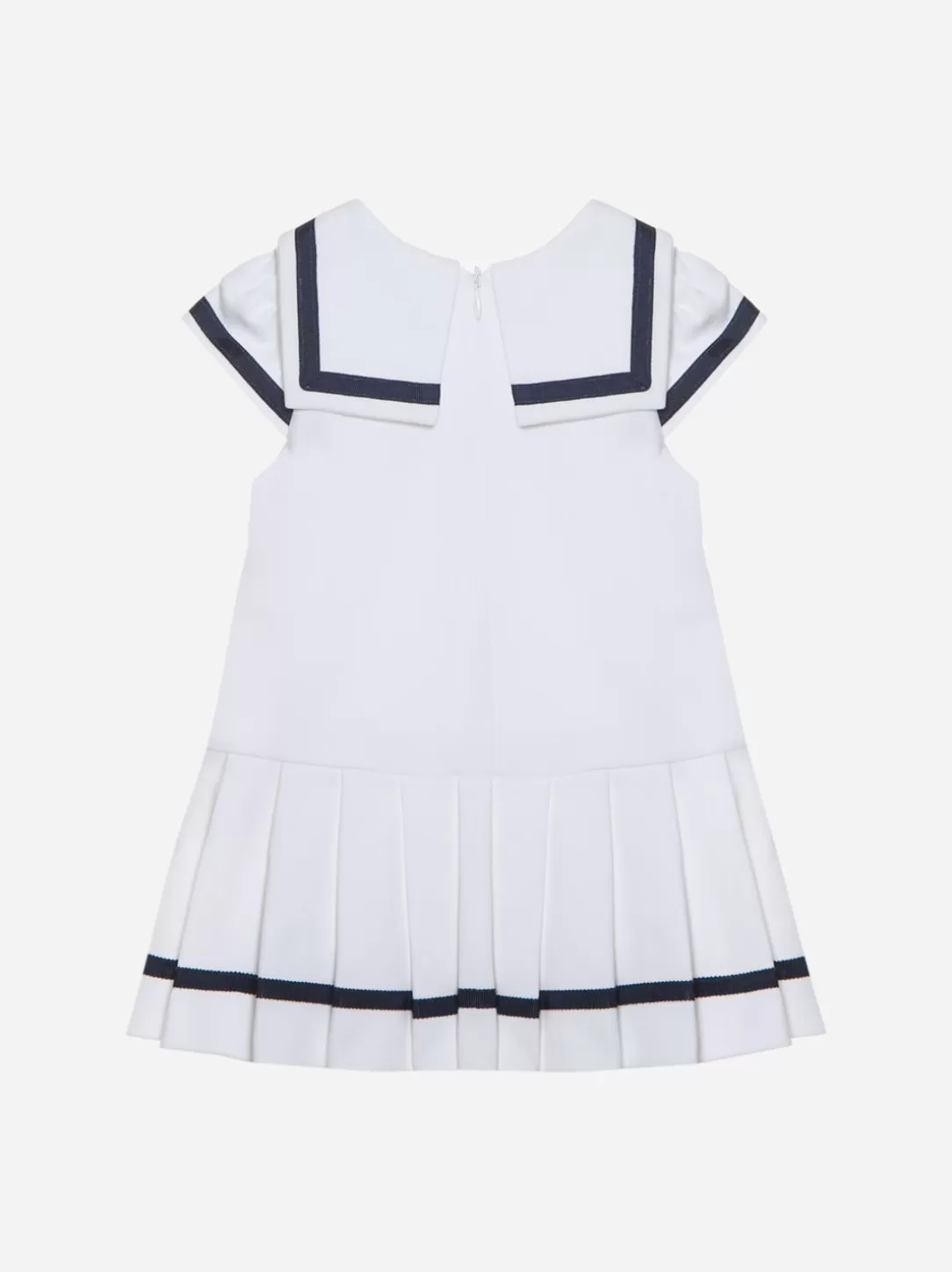 Baby Patachou White Dress Made In Jersey