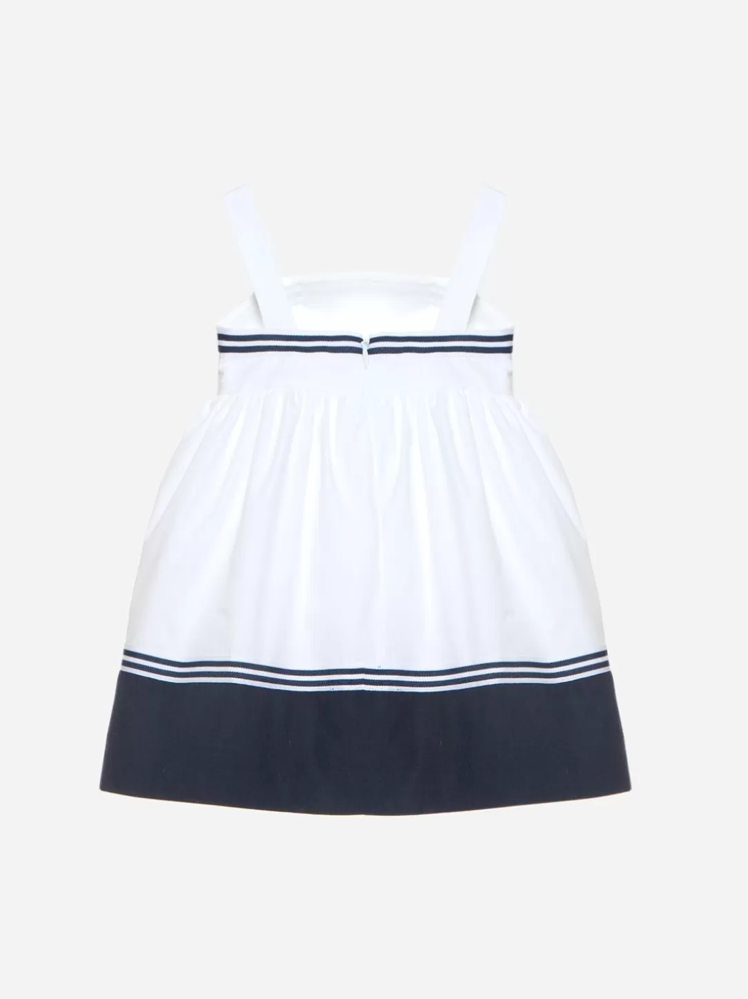 Baby Patachou White Dress Made In Poplin