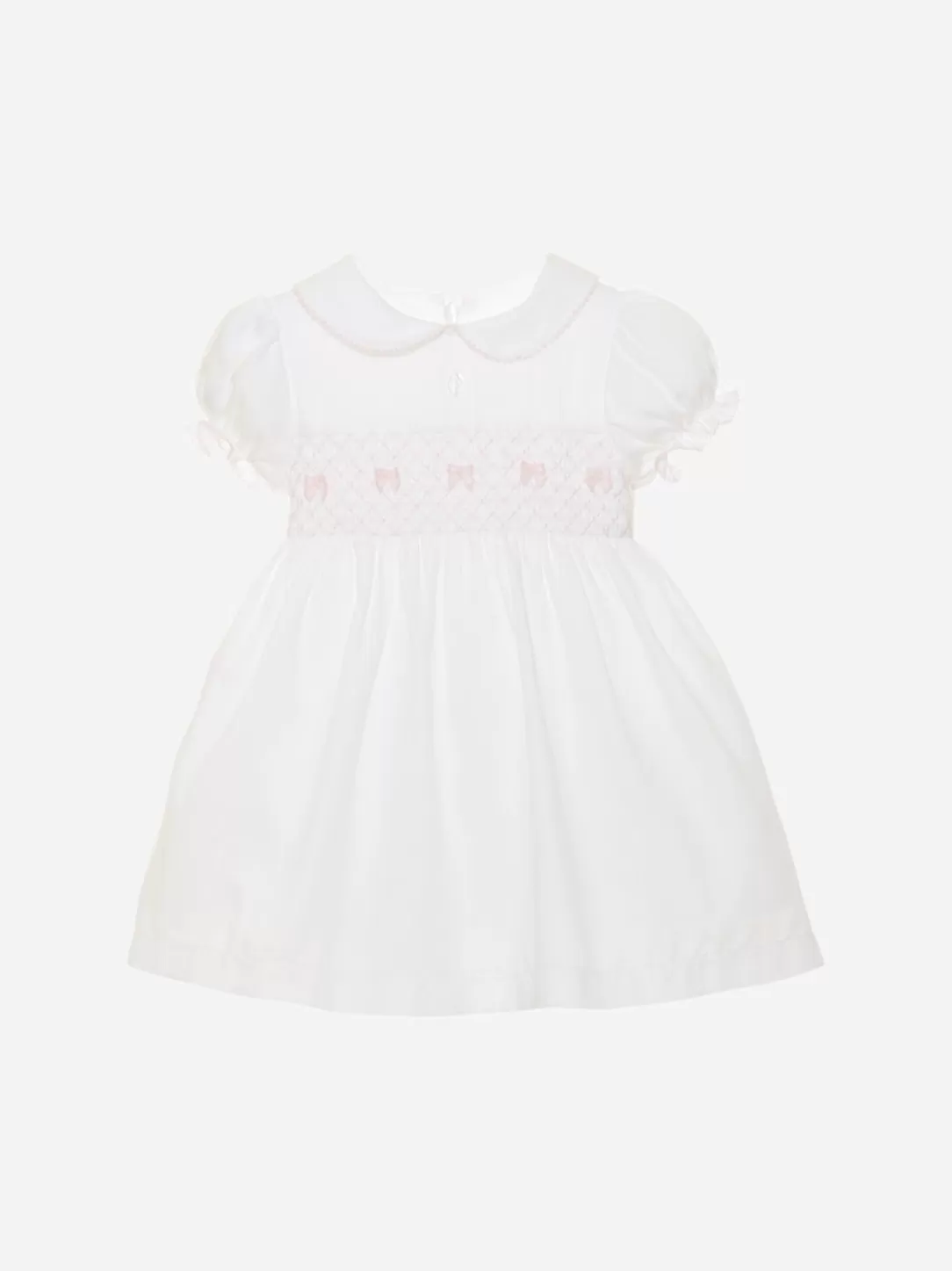 Baby Patachou White Dress Made In Satin