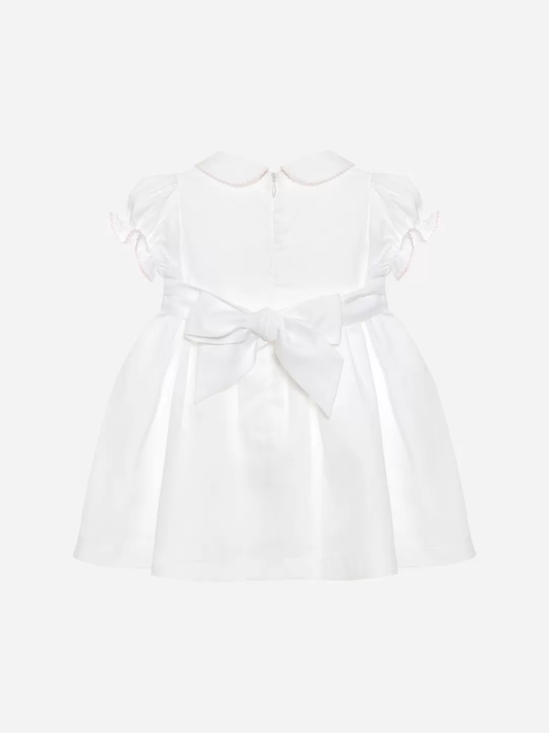 Baby Patachou White Dress Made In Satin