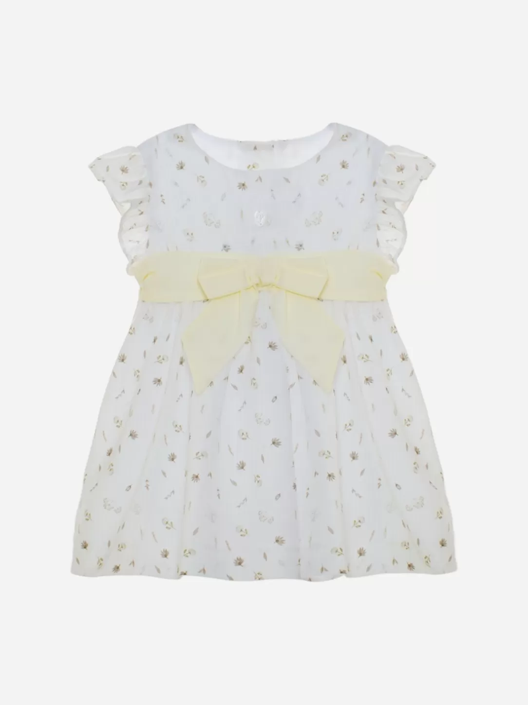 Baby Patachou White Dress With Exclusive Print