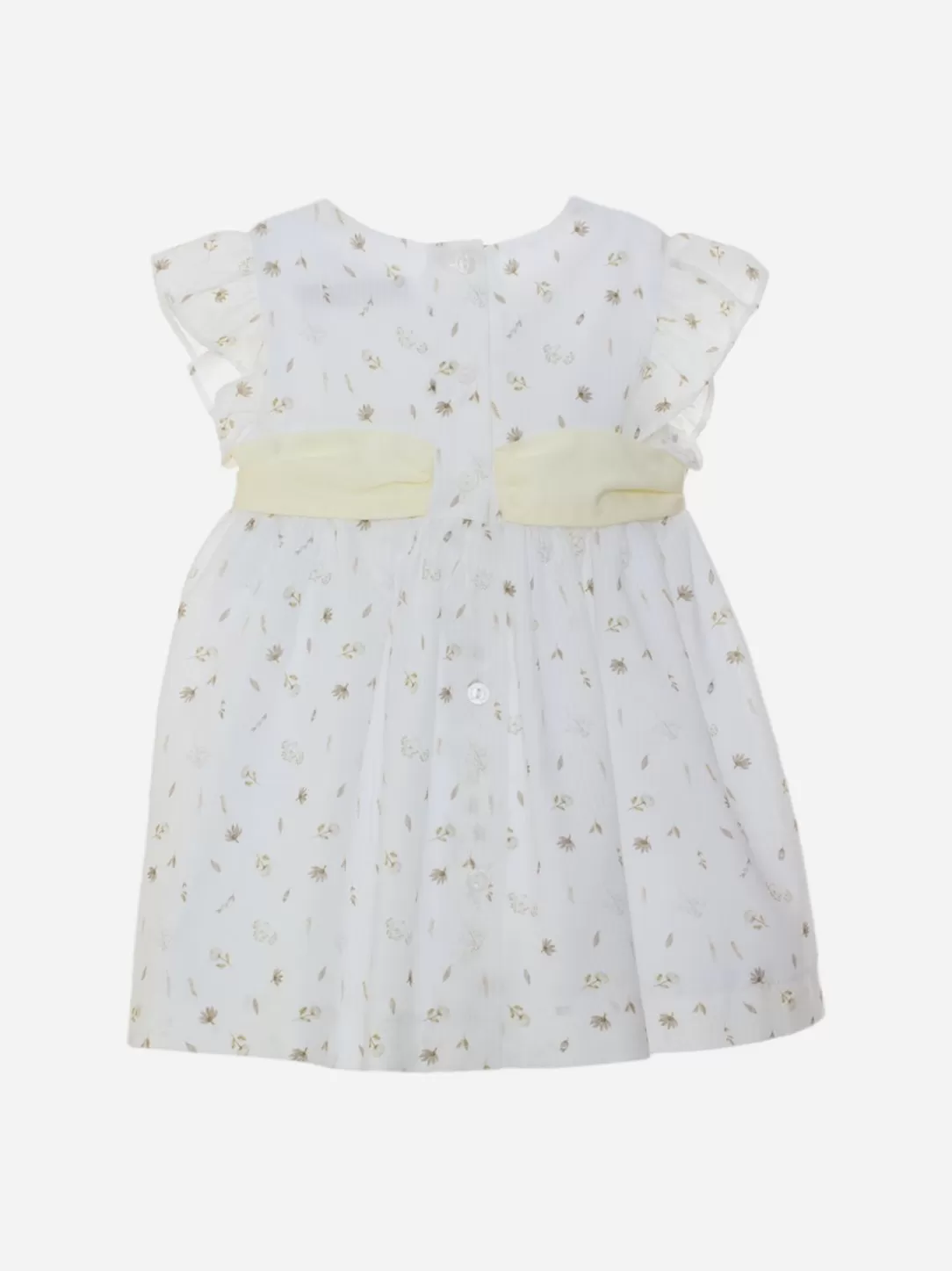 Baby Patachou White Dress With Exclusive Print