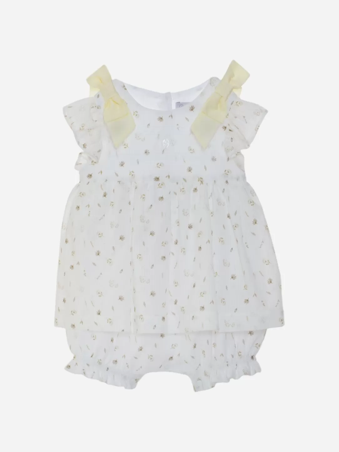 Baby Patachou White Exclusive Print Romper