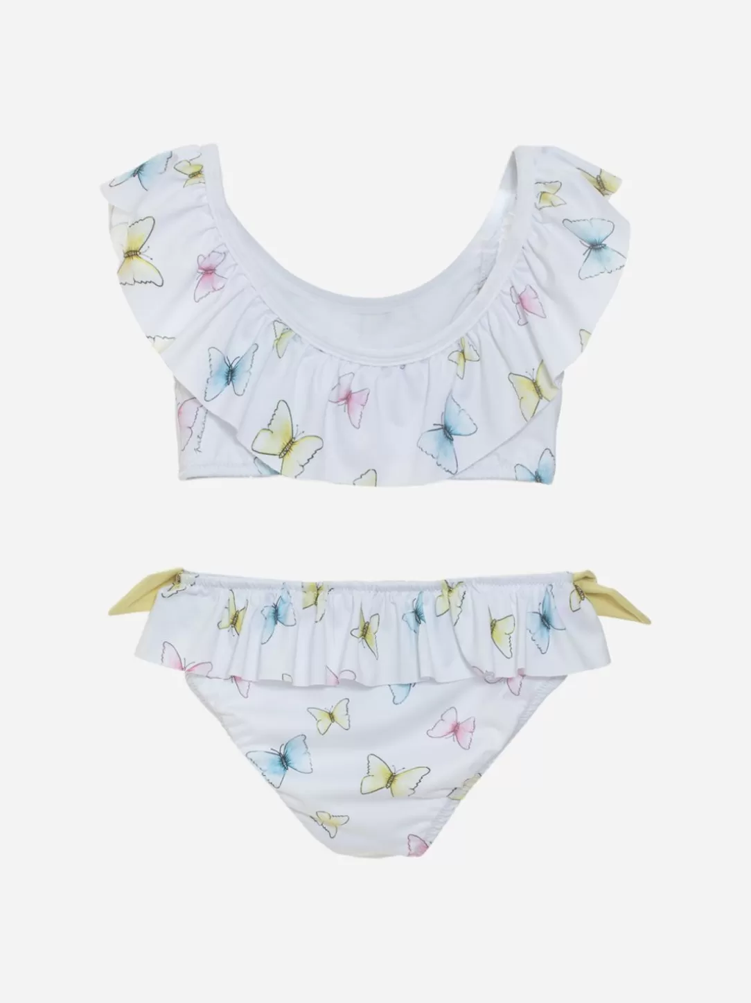 Baby Patachou White Girls Bikini With Exclusive Butterfly Print