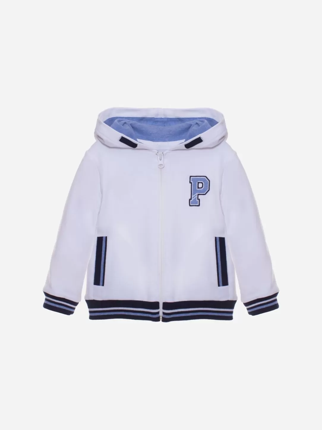 Baby Patachou White Hooded Coat