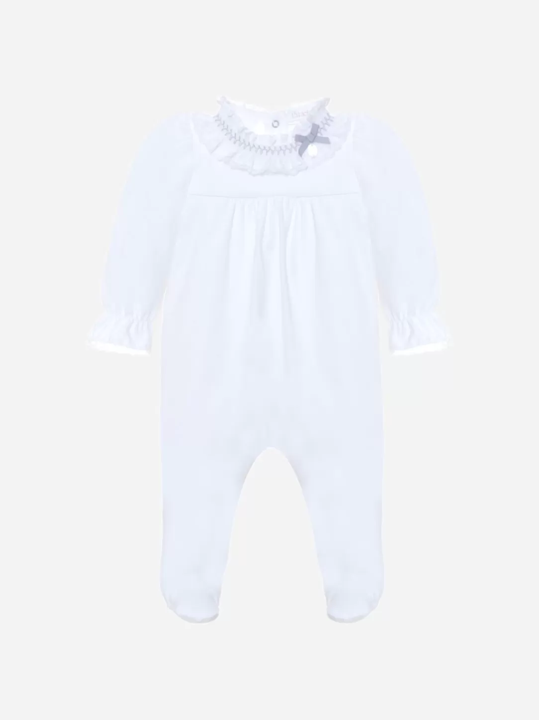 Baby Patachou White Jersey Babygrow