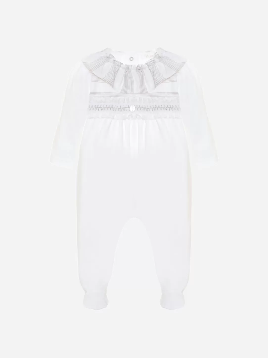 Baby Patachou White Jersey Babygrow