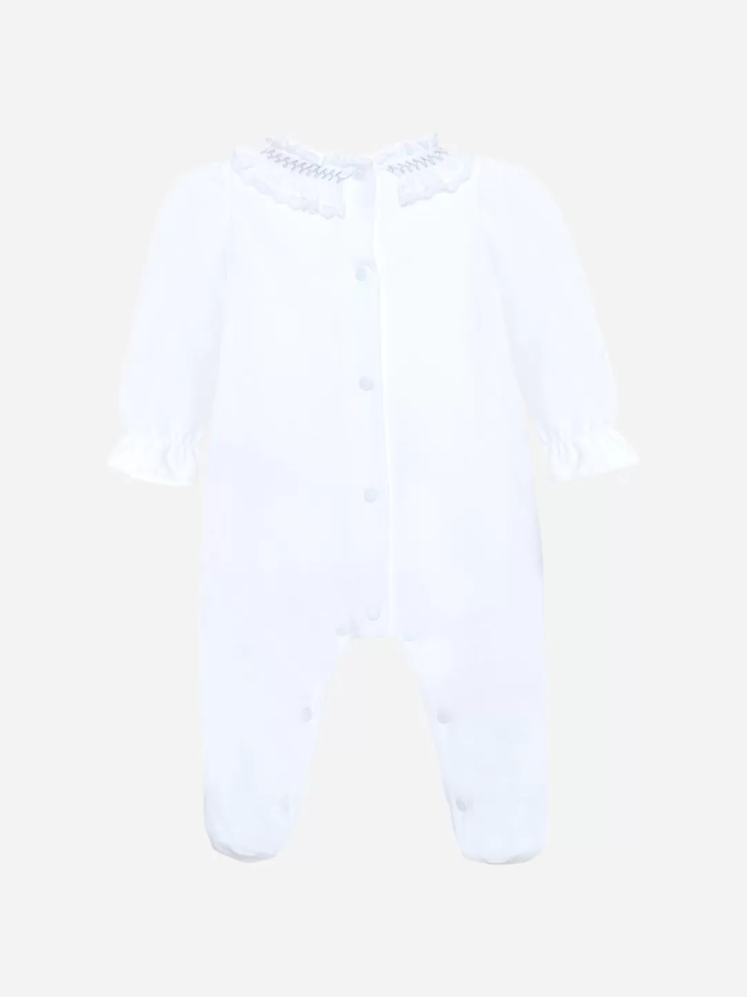 Baby Patachou White Jersey Babygrow