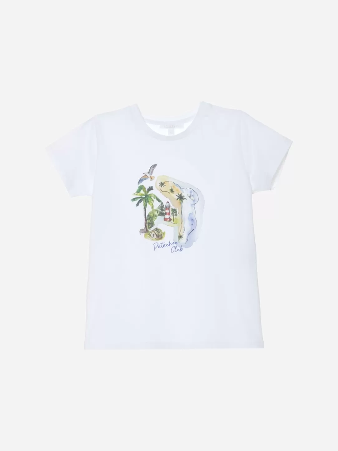 Baby Patachou White Nautical Print T-Shirt