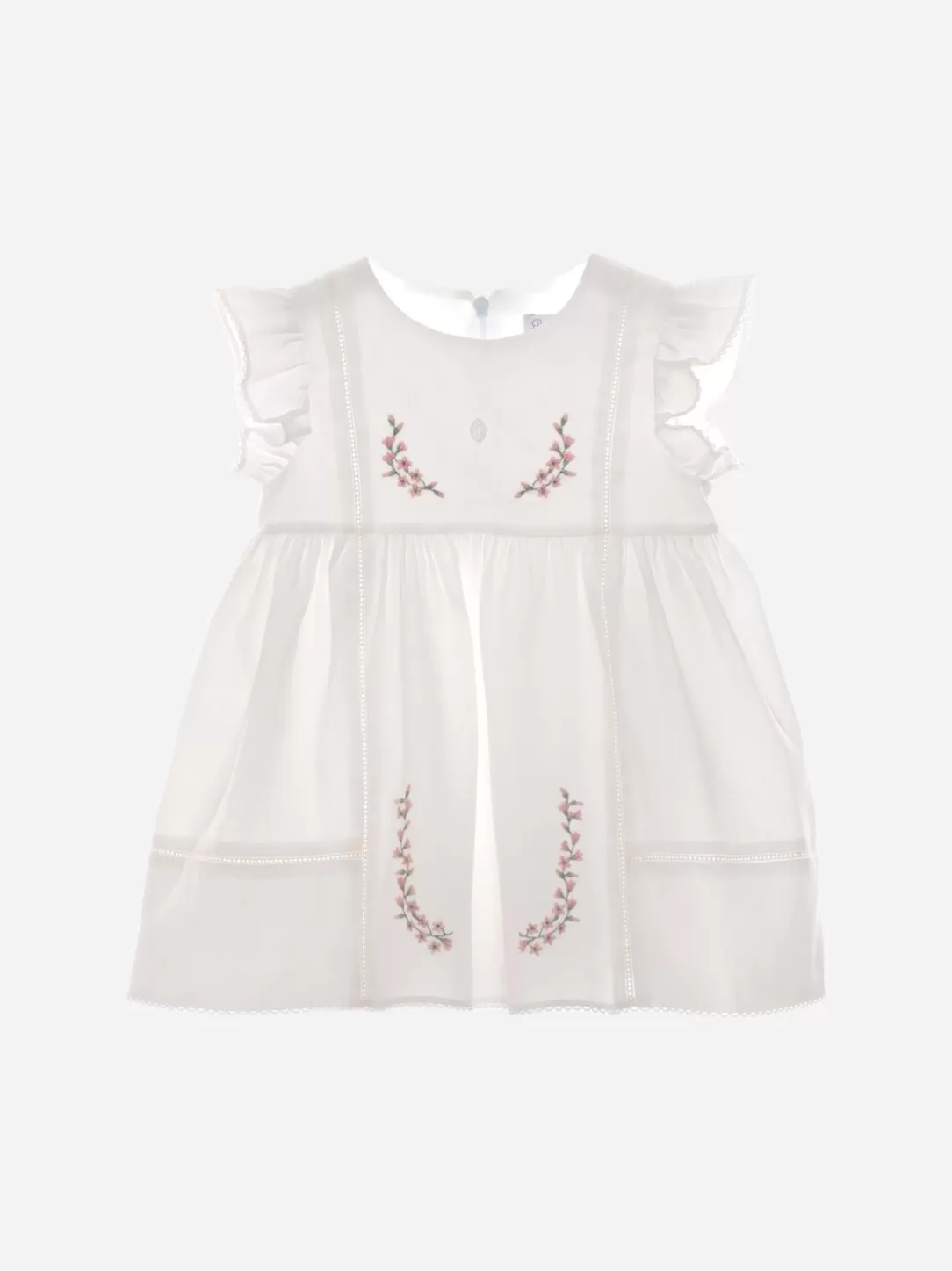 Baby Patachou White Satin Dress