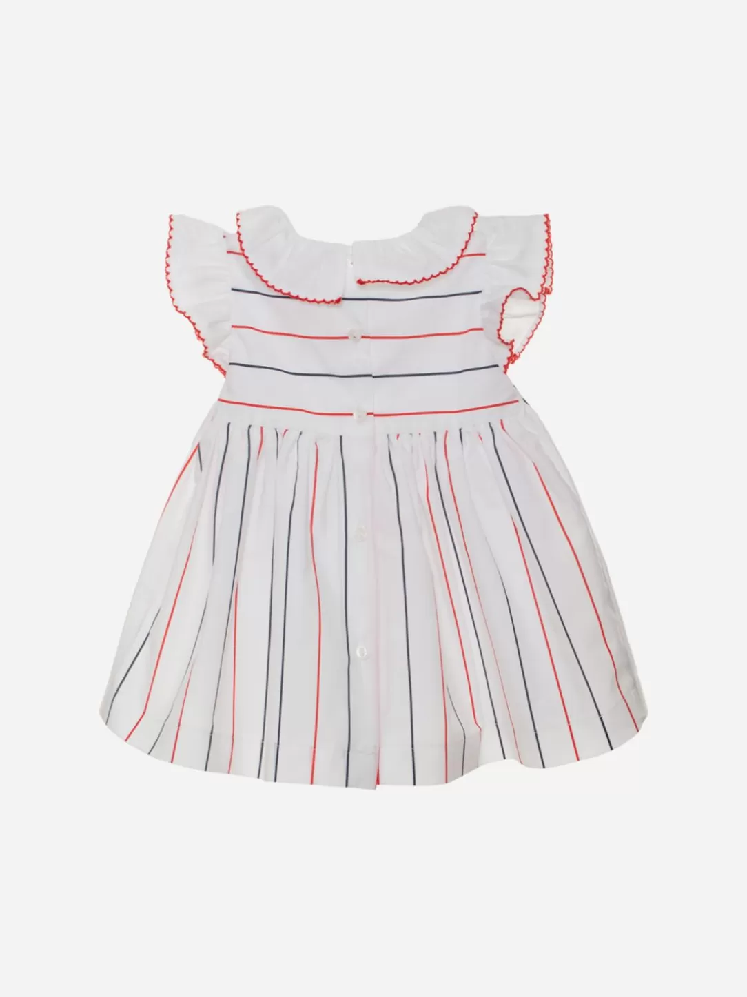 Baby Patachou White Striped Baby Girl Dress