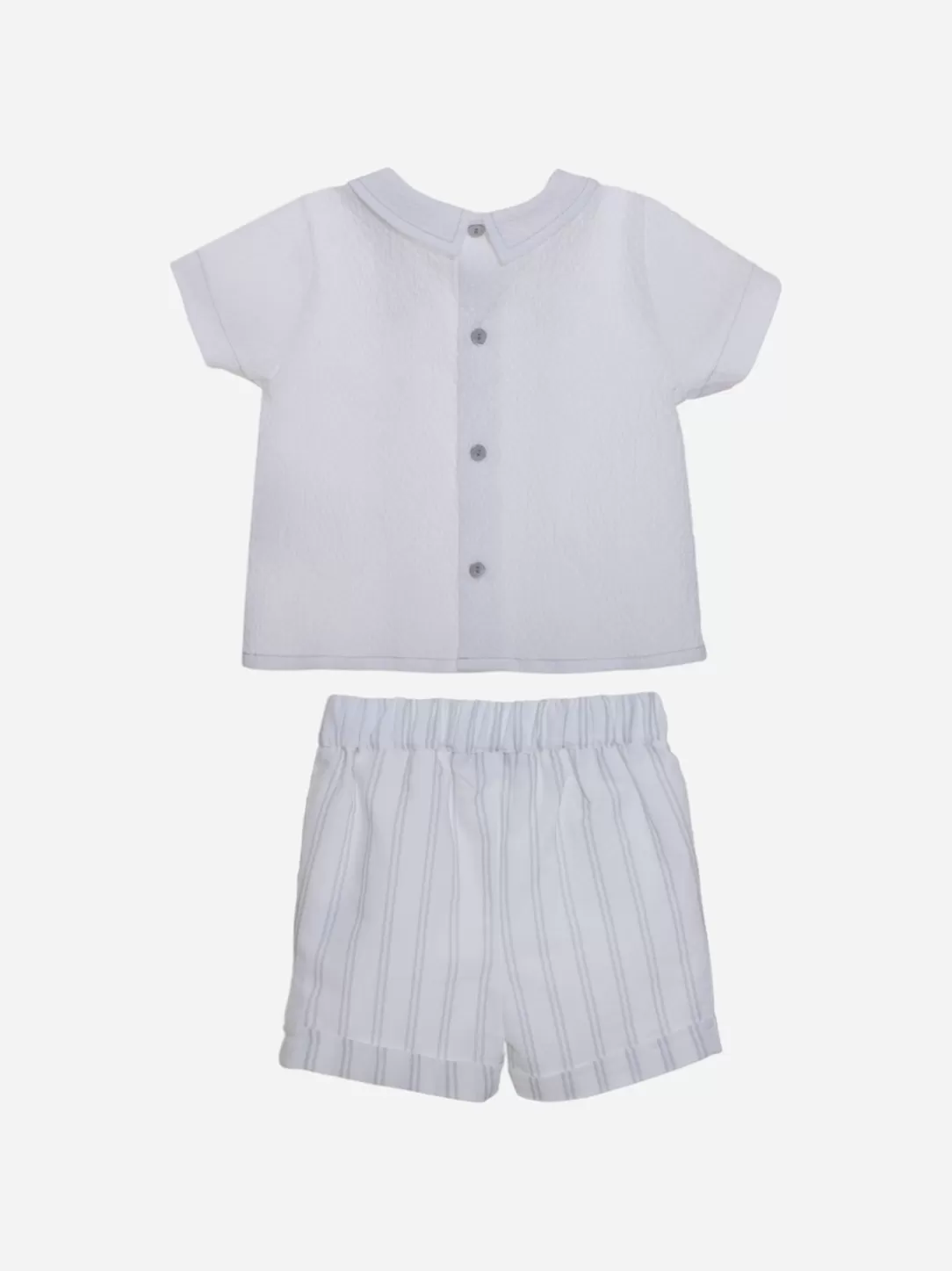 Baby Patachou White Stripes Baby Boy Set