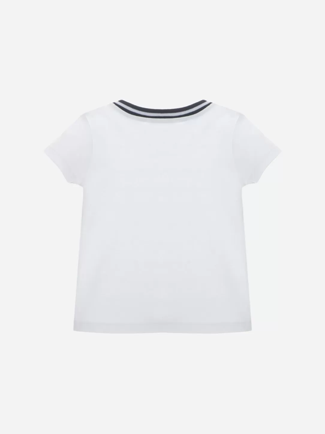 Baby Patachou White T-Shirt With Marine Rope Motif