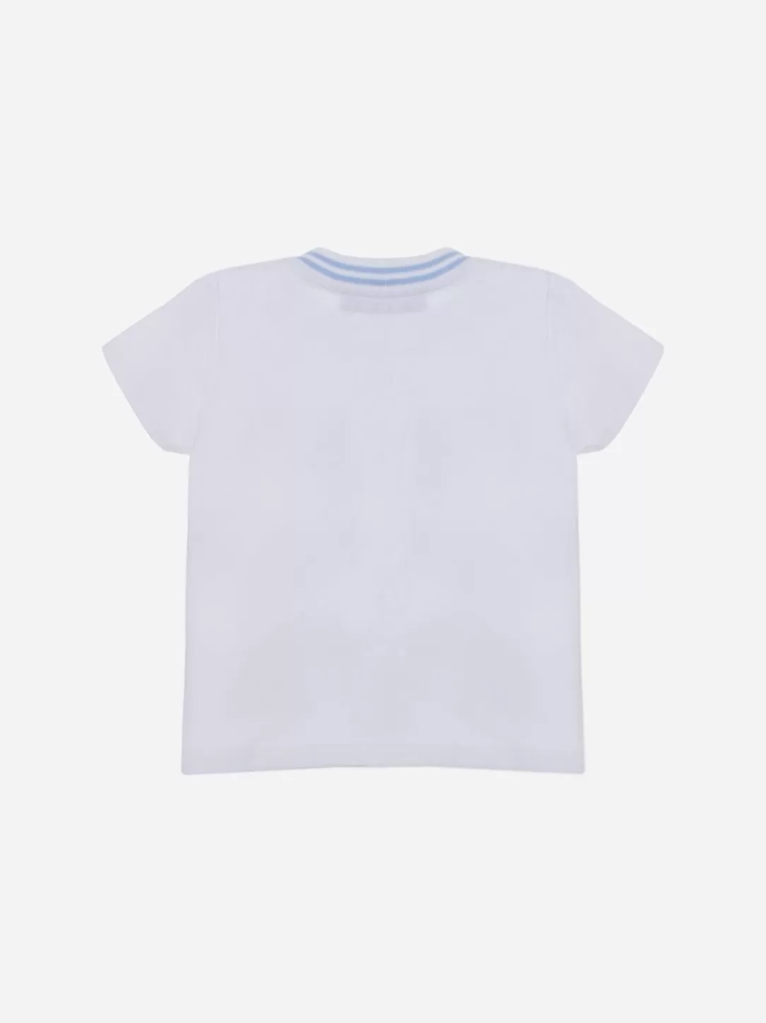 Boy Patachou White T-Shirt With Printed Boat