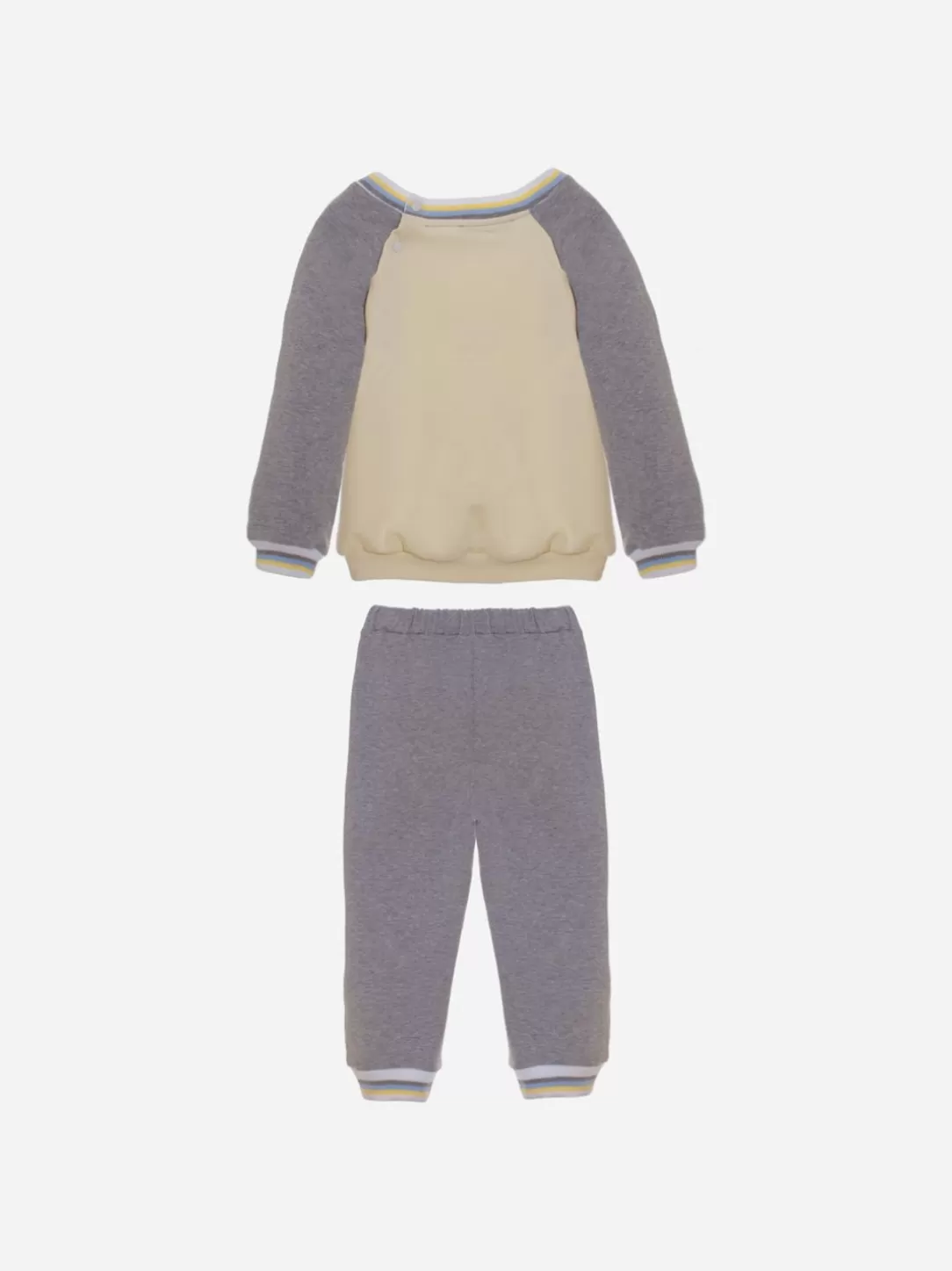 Boy Patachou Yellow And Gray Sport Set