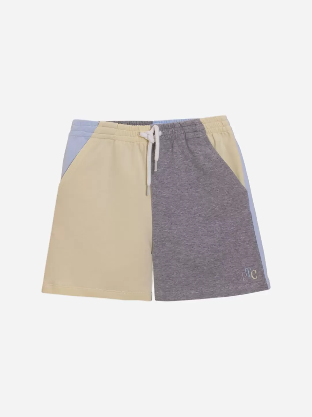 Boy Patachou Yellow And Gray Sports Shorts