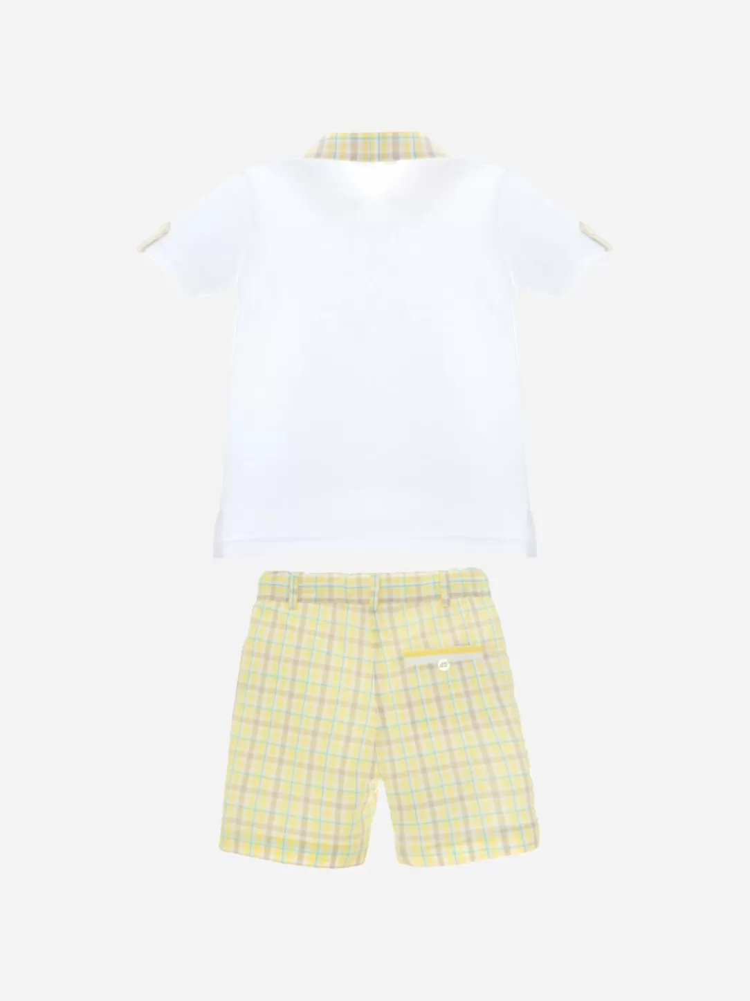 Boy Patachou Yellow Check Set