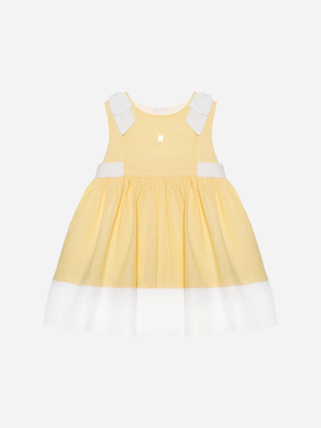 Baby Patachou Yellow Dress Made In Voile