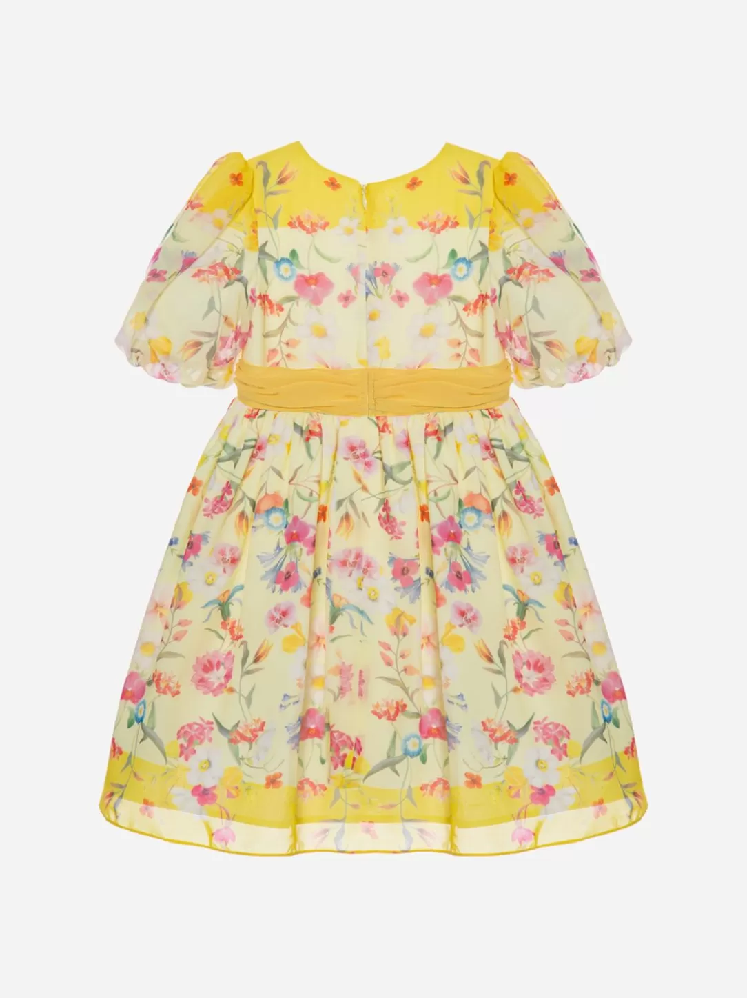 Girl Patachou Yellow Floral Print Dress