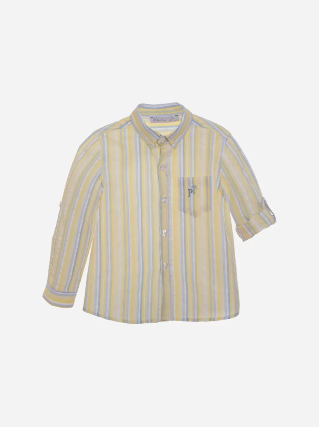 Boy Patachou Yellow Striped Boys Shirt