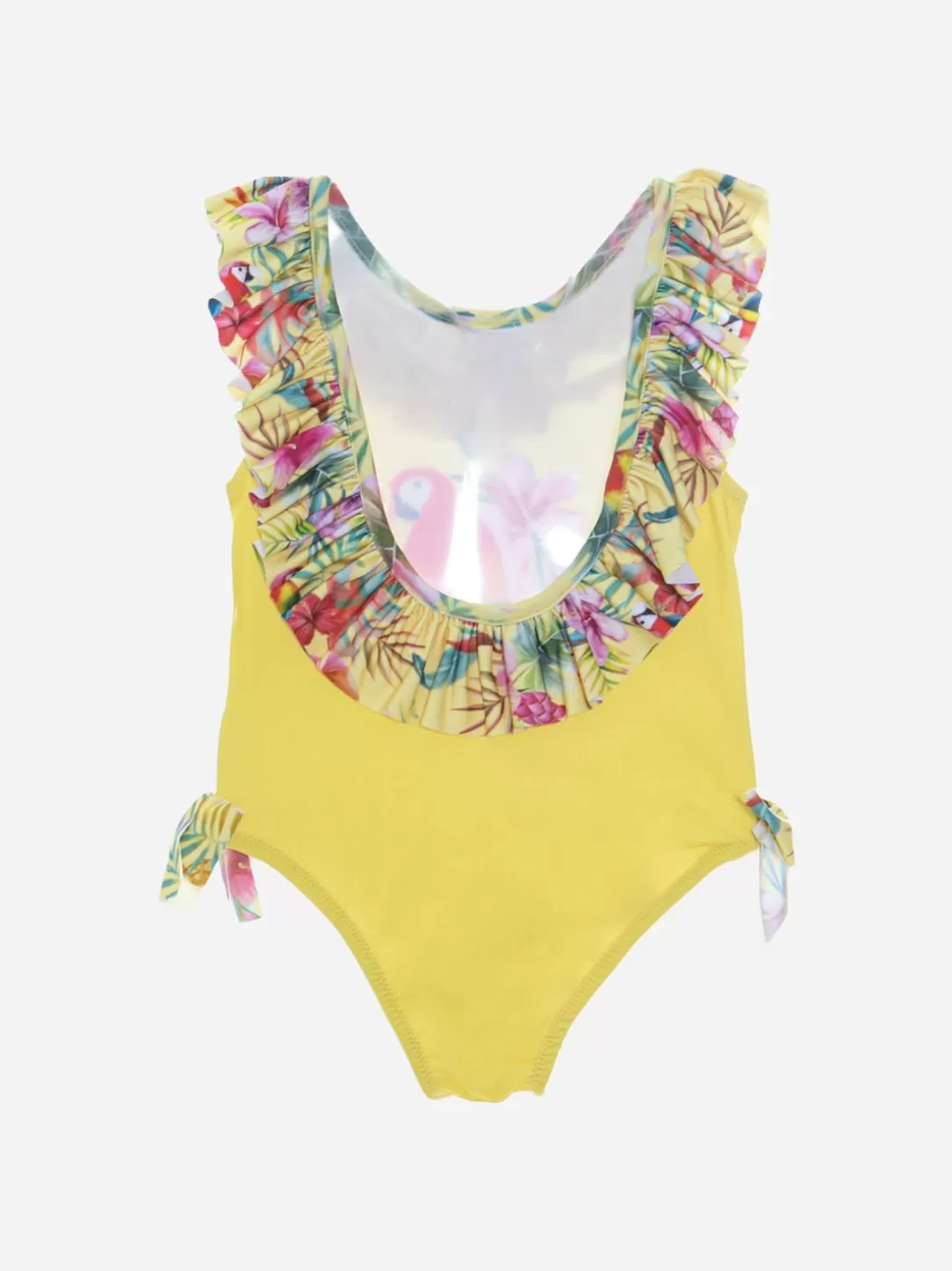 Baby Patachou Yellow Tropical Print Swimsuit